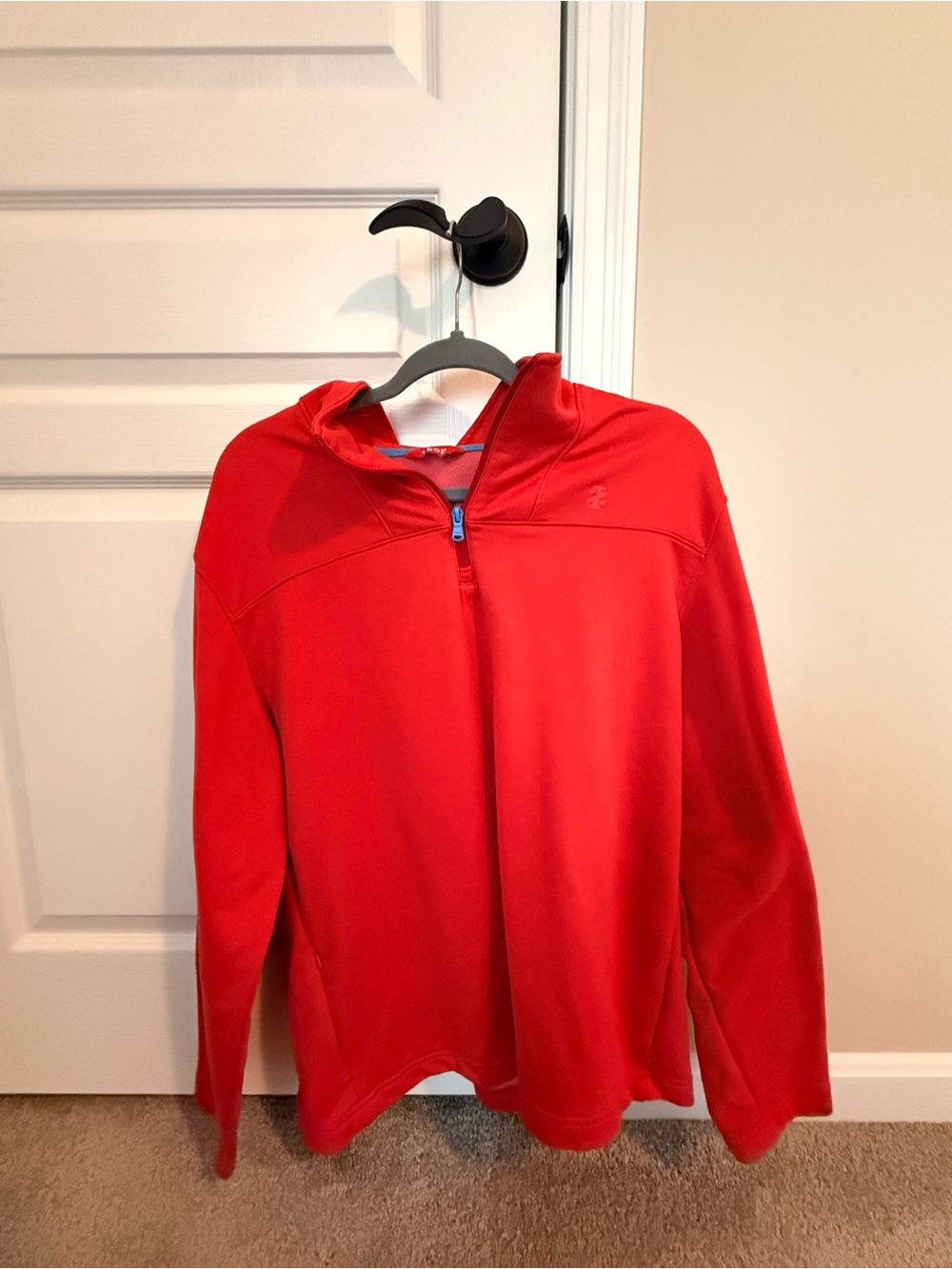 Izod Red Quarter-Zip Hoodie